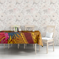 Personalised Tafuna High School Tablecloth American Samoa Schools Polynesian Tropical Flowers - Wonder Print Shop