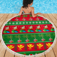 Hawaii Christmas Beach Blanket Mele Kalikimaka - Wonder Print Shop