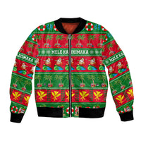 Personalised Hawaii Christmas Bomber Jacket Mele Kalikimaka - Wonder Print Shop