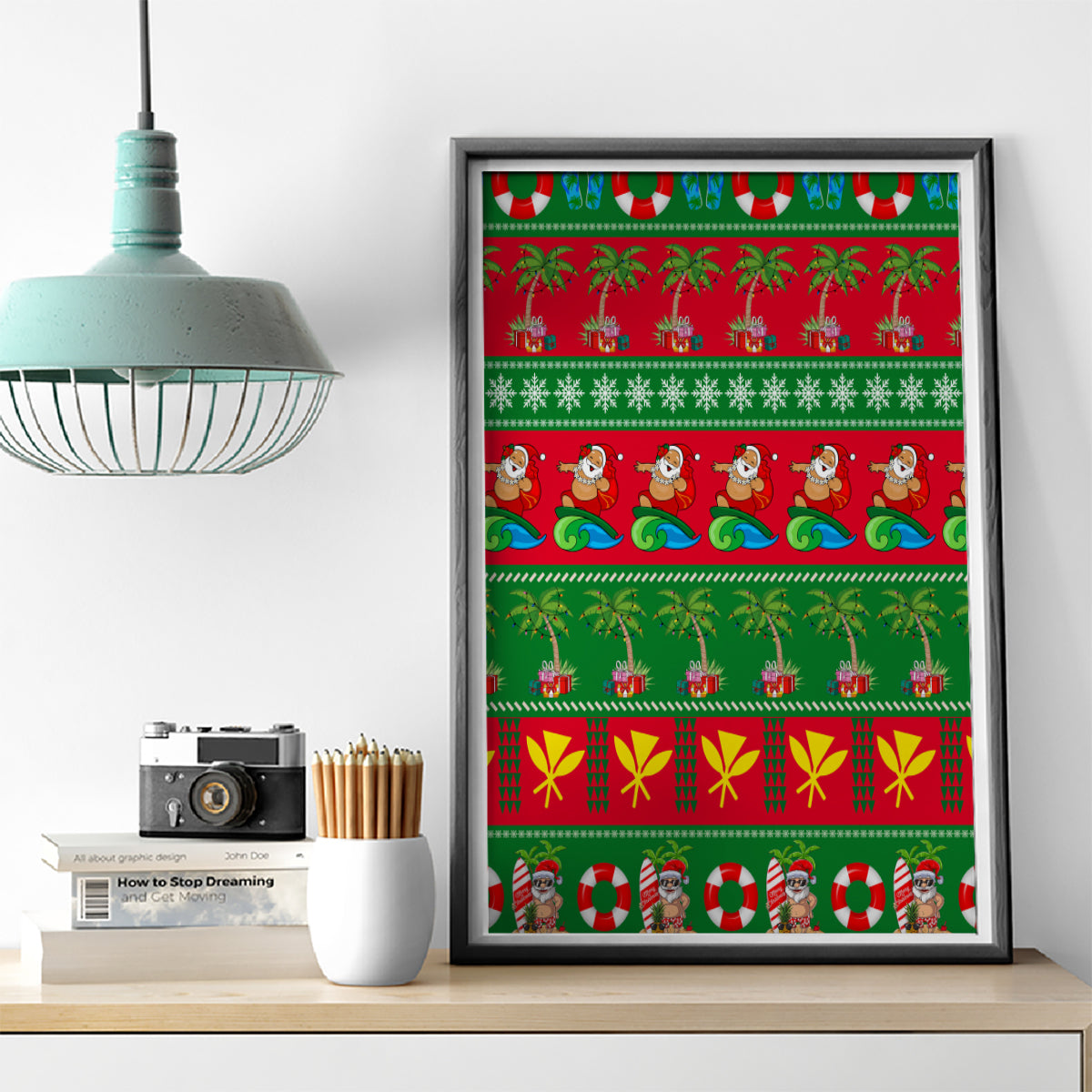 Hawaii Christmas Canvas Wall Art Mele Kalikimaka - Wonder Print Shop