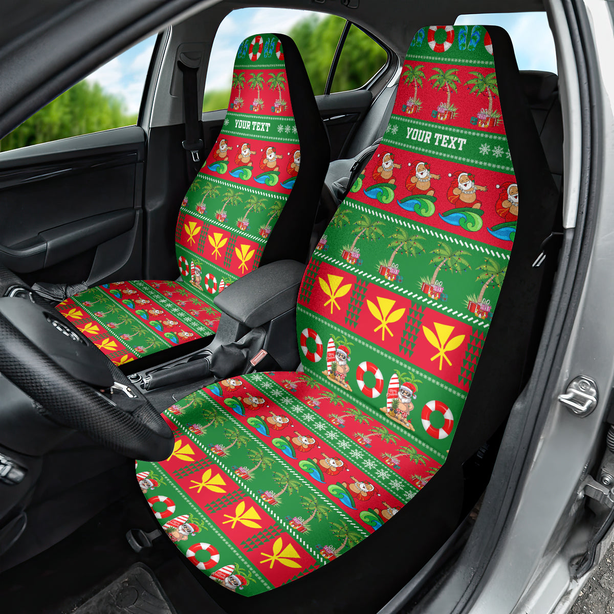 Personalised Hawaii Christmas Car Seat Cover Mele Kalikimaka - Wonder Print Shop
