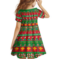 Personalised Hawaii Christmas Family Matching Short Sleeve Bodycon Dress and Hawaiian Shirt Mele Kalikimaka - Wonder Print Shop