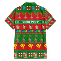 Personalised Hawaii Christmas Hawaiian Shirt Mele Kalikimaka - Wonder Print Shop