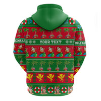 Personalised Hawaii Christmas Hoodie Mele Kalikimaka - Wonder Print Shop