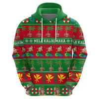 Personalised Hawaii Christmas Hoodie Mele Kalikimaka - Wonder Print Shop