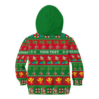 Personalised Hawaii Christmas Kid Hoodie Mele Kalikimaka - Wonder Print Shop