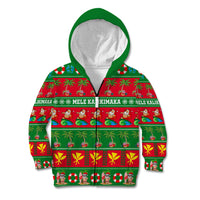 Personalised Hawaii Christmas Kid Hoodie Mele Kalikimaka - Wonder Print Shop