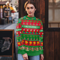 Personalised Hawaii Christmas Ugly Christmas Sweater Mele Kalikimaka - Wonder Print Shop