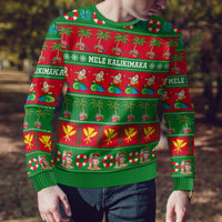 Personalised Hawaii Christmas Ugly Christmas Sweater Mele Kalikimaka - Wonder Print Shop