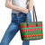 Hawaii Christmas Leather Tote Bag Mele Kalikimaka - Wonder Print Shop