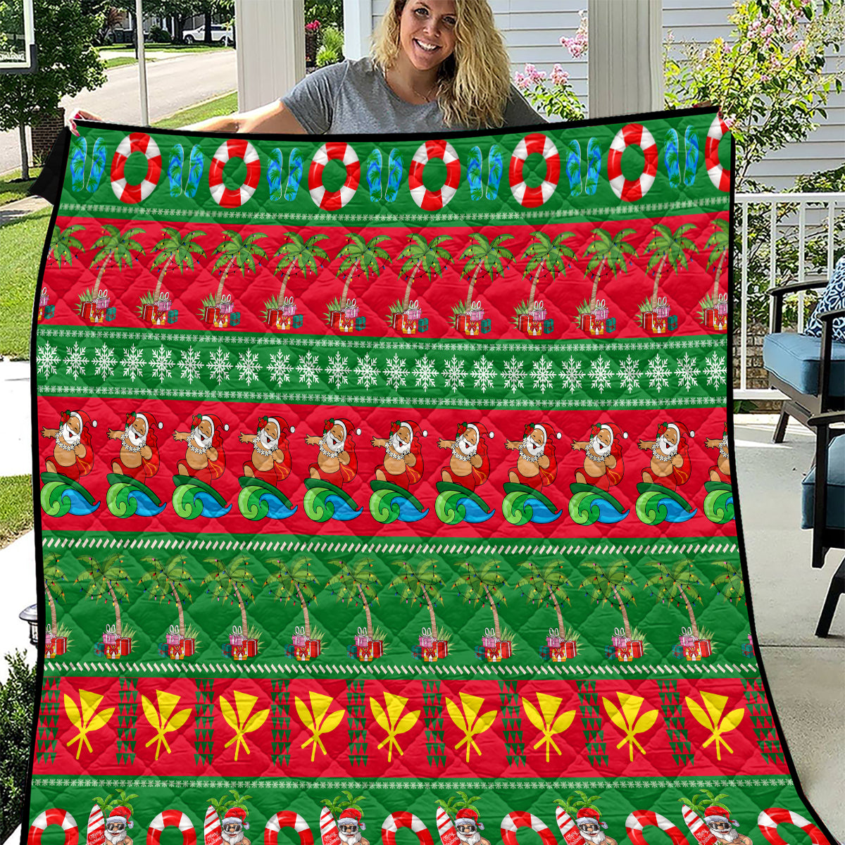 Hawaii Christmas Quilt Mele Kalikimaka - Wonder Print Shop