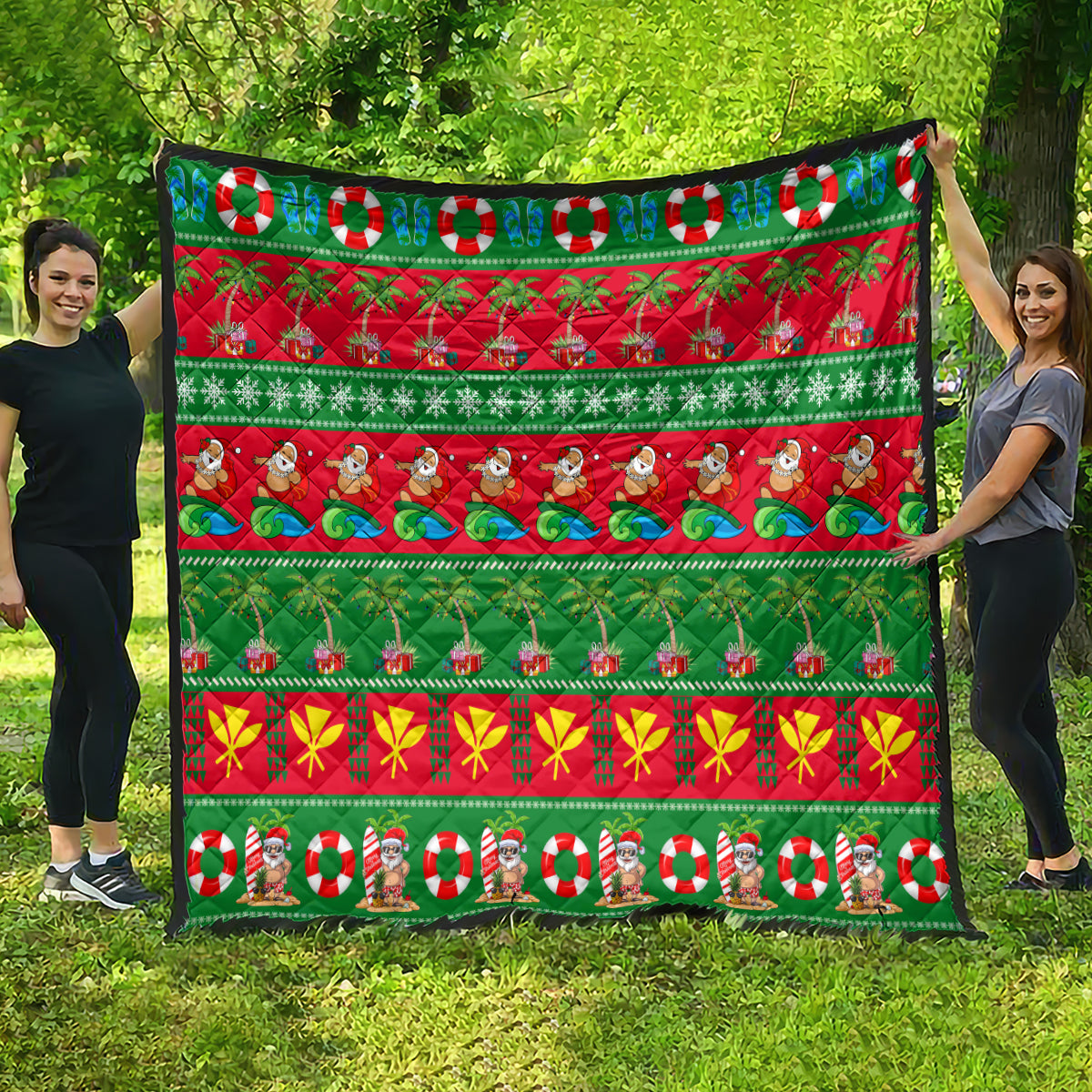 Hawaii Christmas Quilt Mele Kalikimaka - Wonder Print Shop
