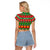 Personalised Hawaii Christmas Raglan Cropped T Shirt Mele Kalikimaka - Wonder Print Shop