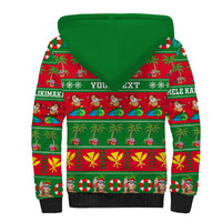 Personalised Hawaii Christmas Sherpa Hoodie Mele Kalikimaka - Wonder Print Shop