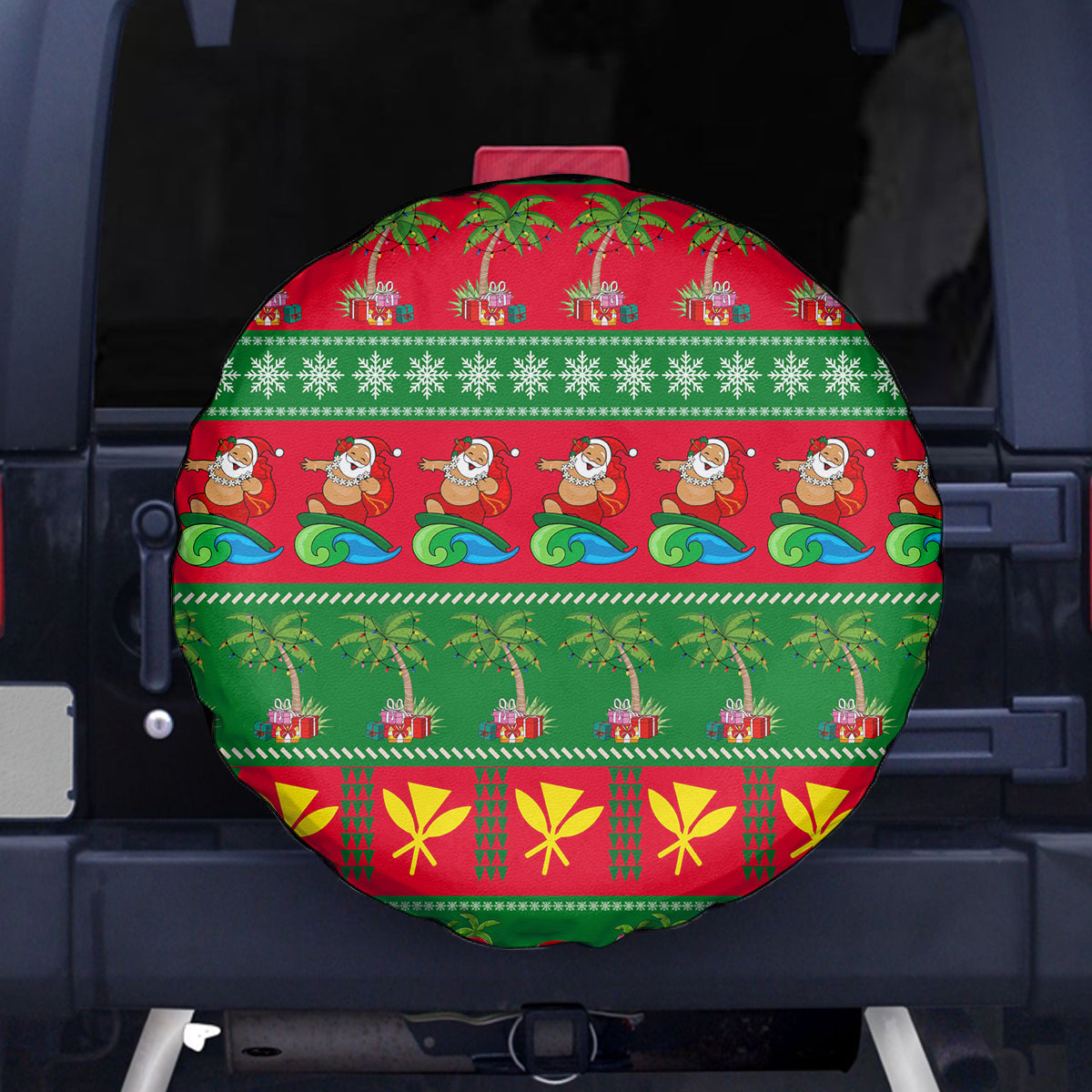 Hawaii Christmas Spare Tire Cover Mele Kalikimaka - Wonder Print Shop