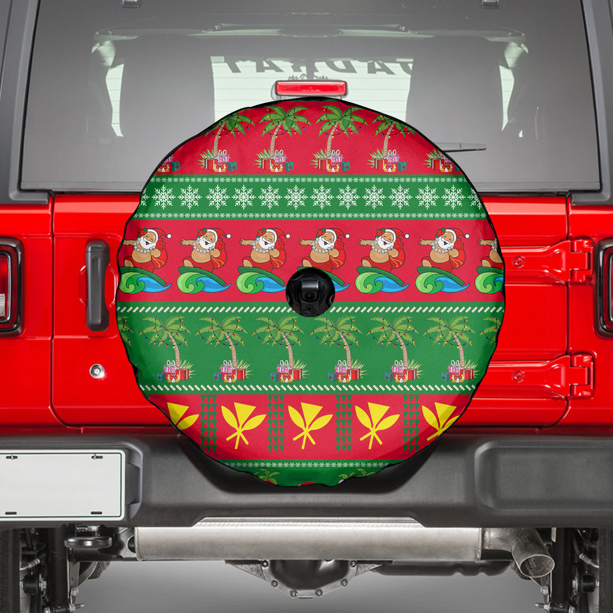 Hawaii Christmas Spare Tire Cover Mele Kalikimaka - Wonder Print Shop