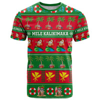Personalised Hawaii Christmas T Shirt Mele Kalikimaka - Wonder Print Shop