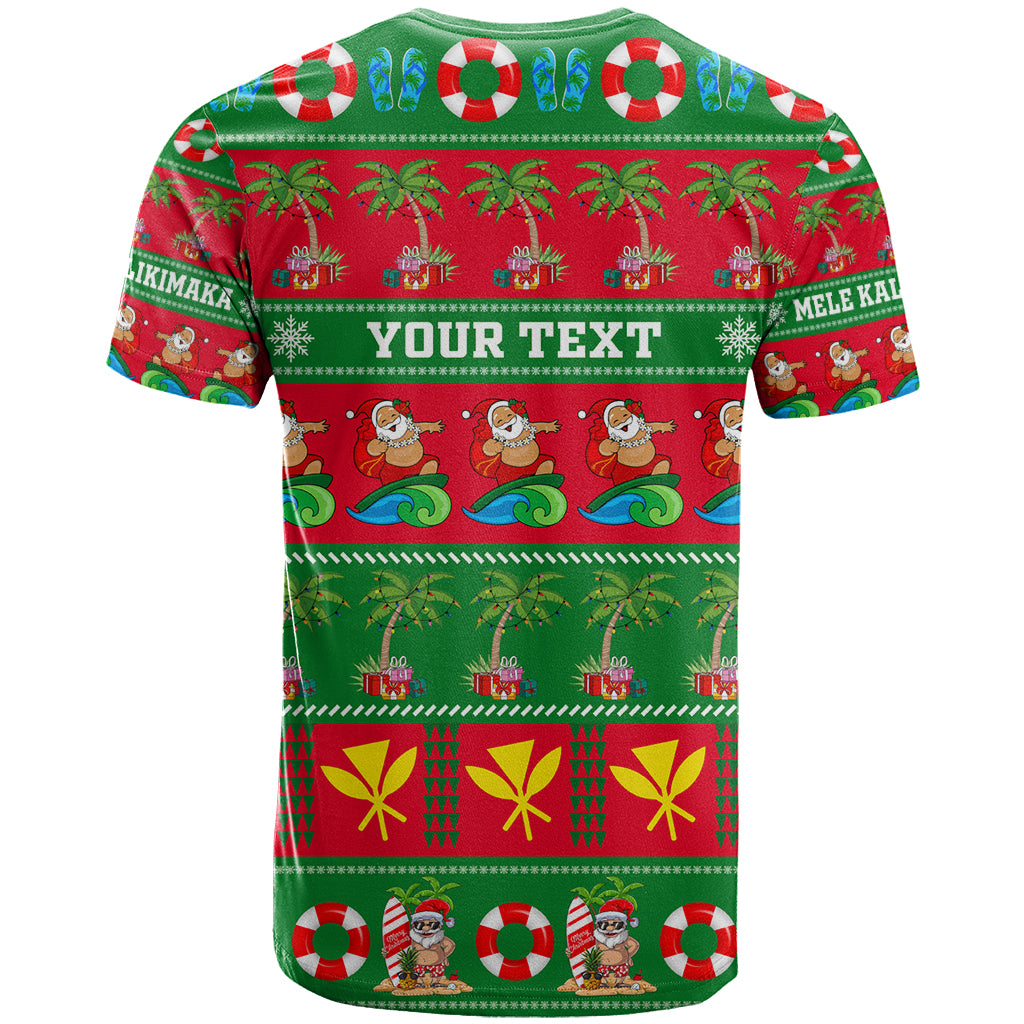 Personalised Hawaii Christmas T Shirt Mele Kalikimaka - Wonder Print Shop