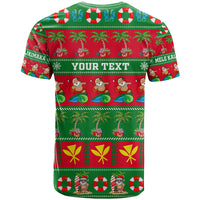 Personalised Hawaii Christmas T Shirt Mele Kalikimaka - Wonder Print Shop