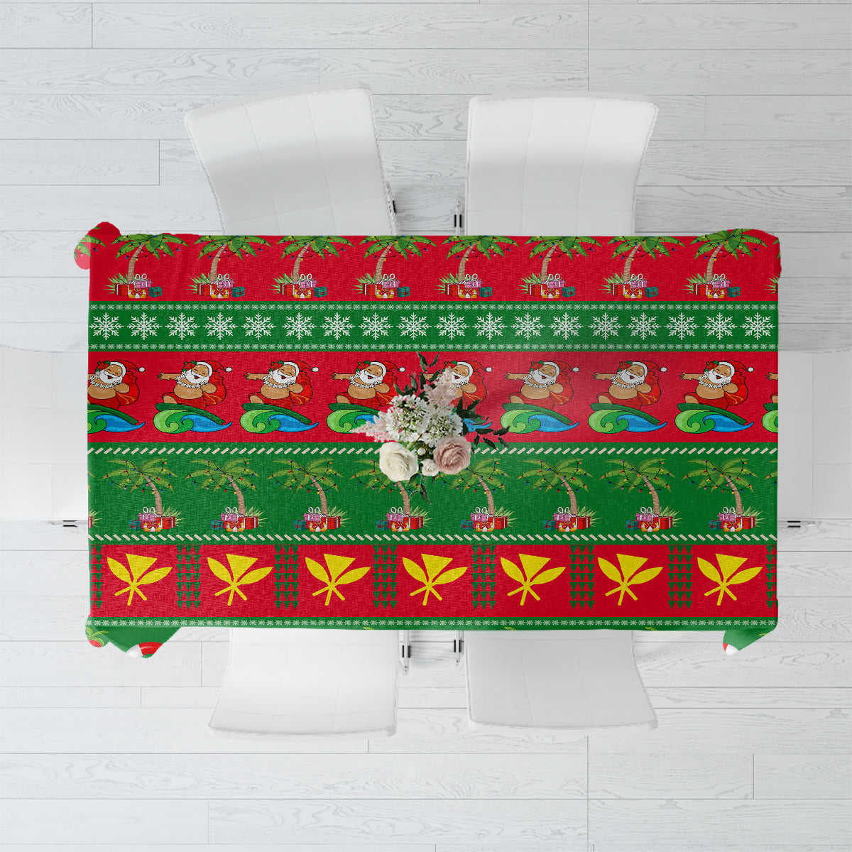 Hawaii Christmas Tablecloth Mele Kalikimaka - Wonder Print Shop