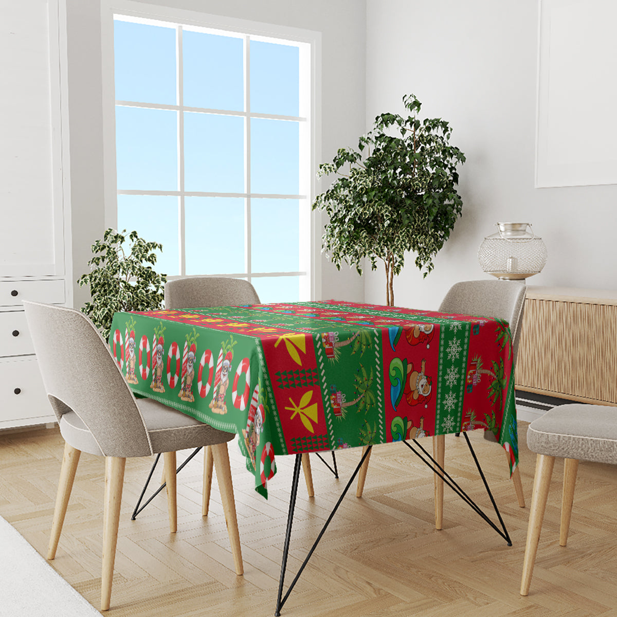 Hawaii Christmas Tablecloth Mele Kalikimaka - Wonder Print Shop