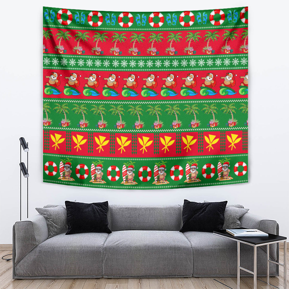 Hawaii Christmas Tapestry Mele Kalikimaka - Wonder Print Shop