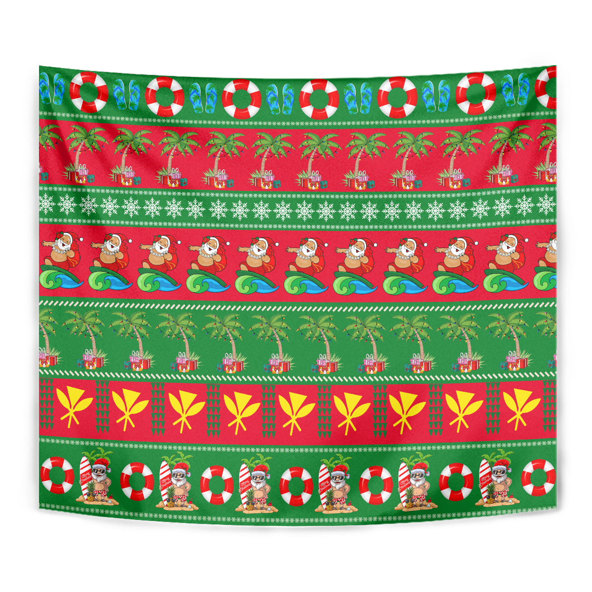 Hawaii Christmas Tapestry Mele Kalikimaka - Wonder Print Shop