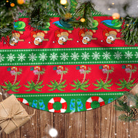 Hawaii Christmas Tree Skirt Mele Kalikimaka - Wonder Print Shop
