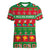 Personalised Hawaii Christmas Women V Neck T Shirt Mele Kalikimaka - Wonder Print Shop
