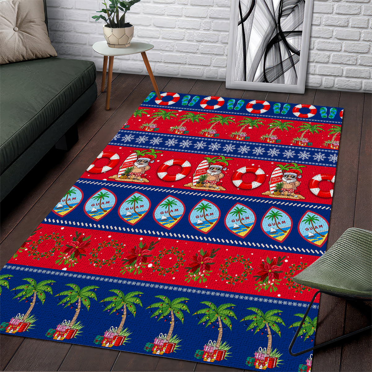 Guam Christmas Area Rug Felis Pasgua - Wonder Print Shop