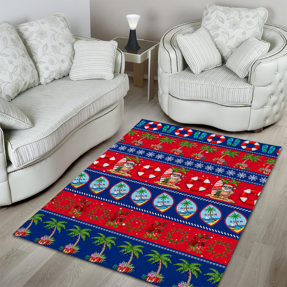 Guam Christmas Area Rug Felis Pasgua - Wonder Print Shop