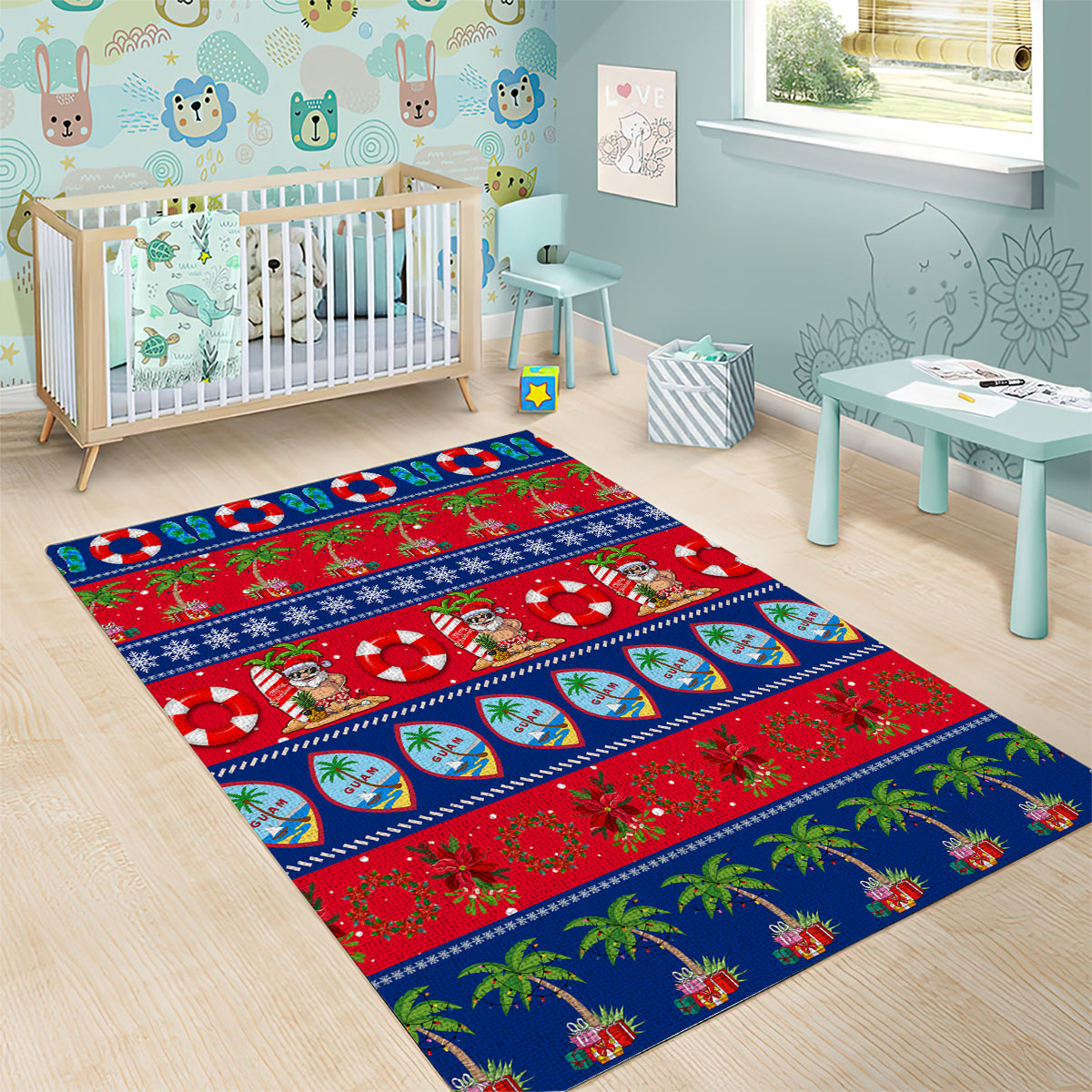 Guam Christmas Area Rug Felis Pasgua - Wonder Print Shop