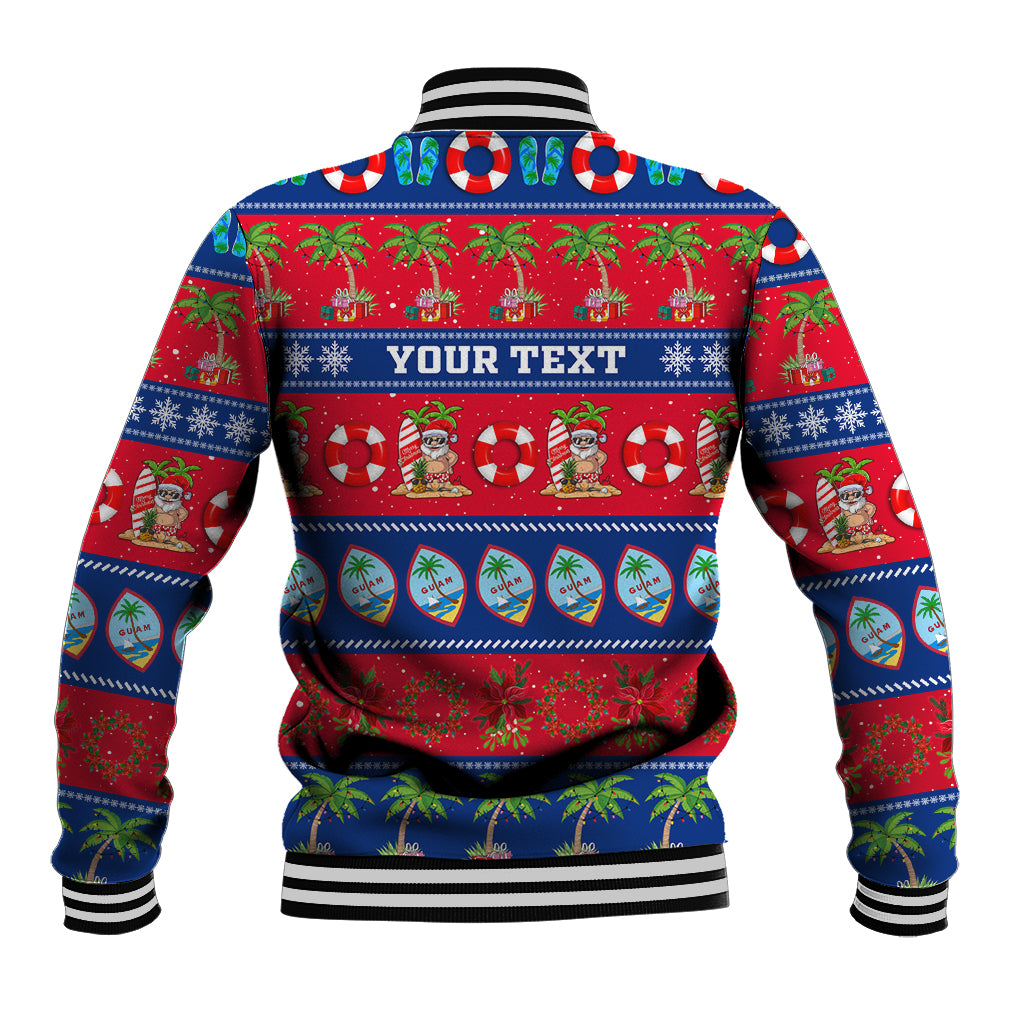 Personalised Guam Christmas Baseball Jacket Felis Pasgua - Wonder Print Shop