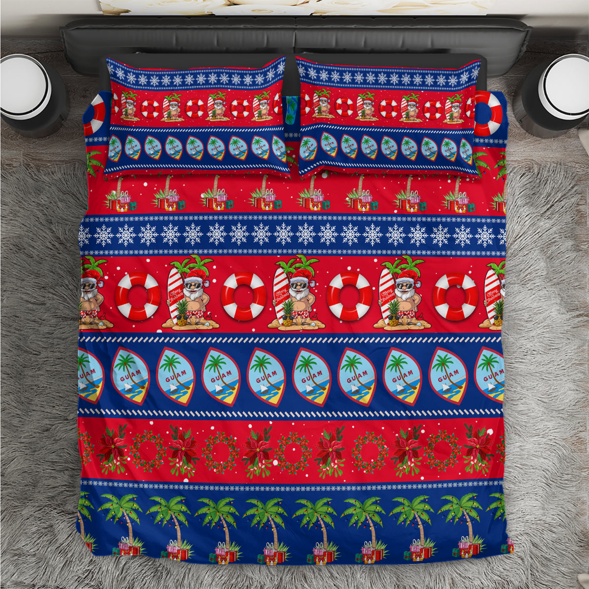 Guam Christmas Bedding Set Felis Pasgua - Wonder Print Shop