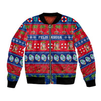 Personalised Guam Christmas Bomber Jacket Felis Pasgua - Wonder Print Shop