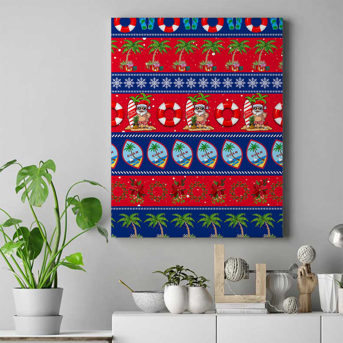 Guam Christmas Canvas Wall Art Felis Pasgua - Wonder Print Shop