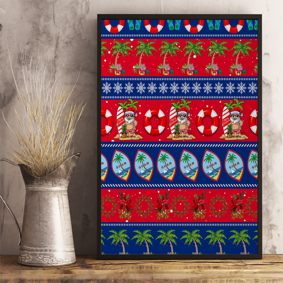 Guam Christmas Canvas Wall Art Felis Pasgua - Wonder Print Shop