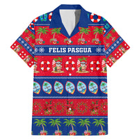 Personalised Guam Christmas Family Matching Mermaid Dress and Hawaiian Shirt Felis Pasgua - Wonder Print Shop