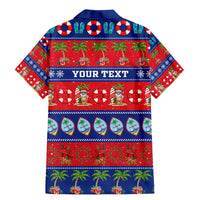 Personalised Guam Christmas Family Matching Mermaid Dress and Hawaiian Shirt Felis Pasgua - Wonder Print Shop