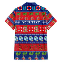 Personalised Guam Christmas Family Matching Short Sleeve Bodycon Dress and Hawaiian Shirt Felis Pasgua - Wonder Print Shop