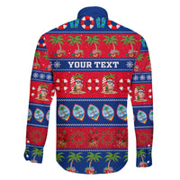 Personalised Guam Christmas Family Matching Short Sleeve Bodycon Dress and Hawaiian Shirt Felis Pasgua - Wonder Print Shop