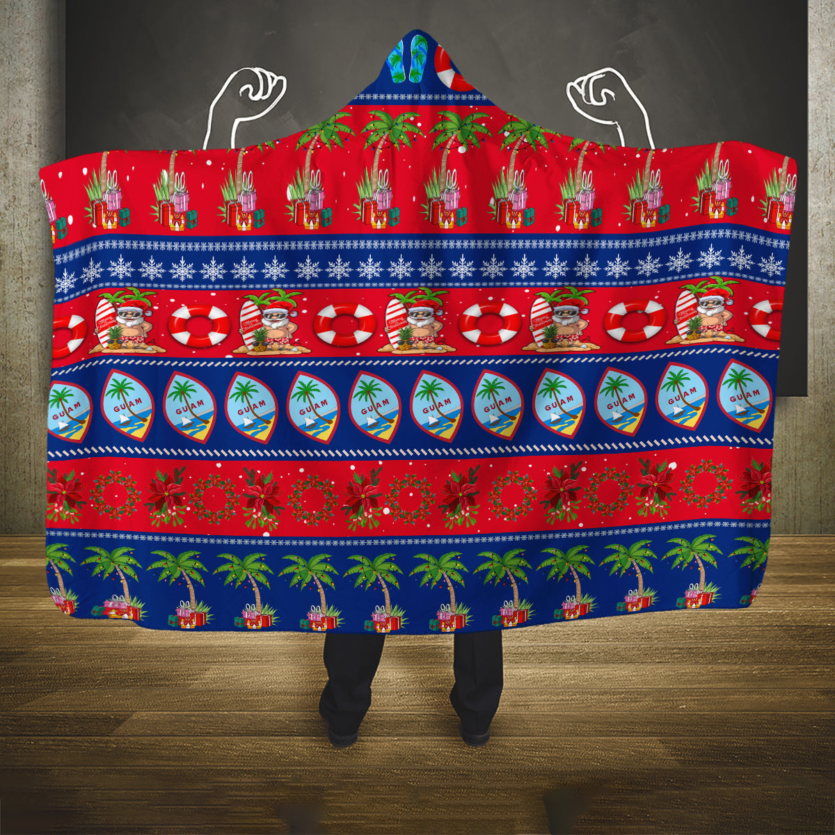 personalised-guam-christmas-hooded-blanket-felis-pasgua