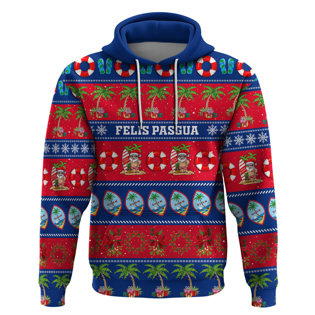 Personalised Guam Christmas Hoodie Felis Pasgua - Wonder Print Shop