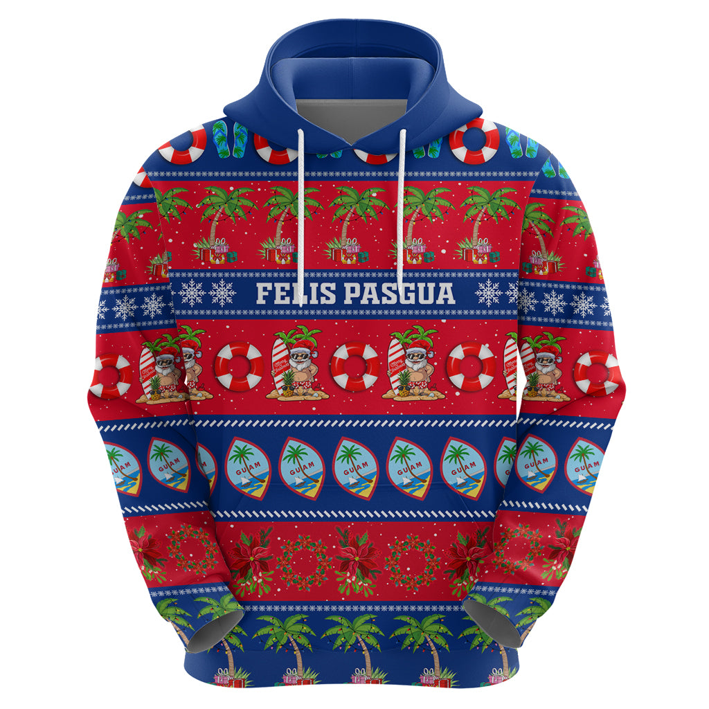 Personalised Guam Christmas Hoodie Felis Pasgua - Wonder Print Shop