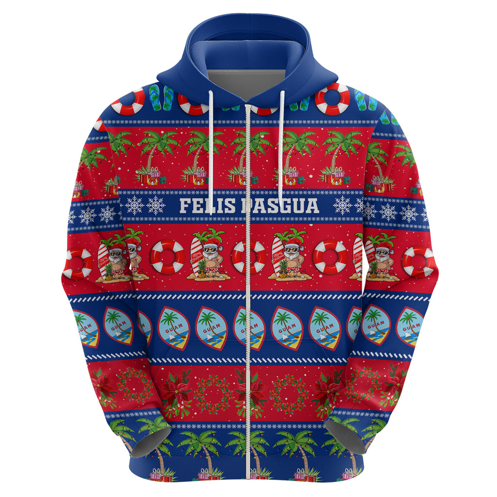 Personalised Guam Christmas Hoodie Felis Pasgua - Wonder Print Shop