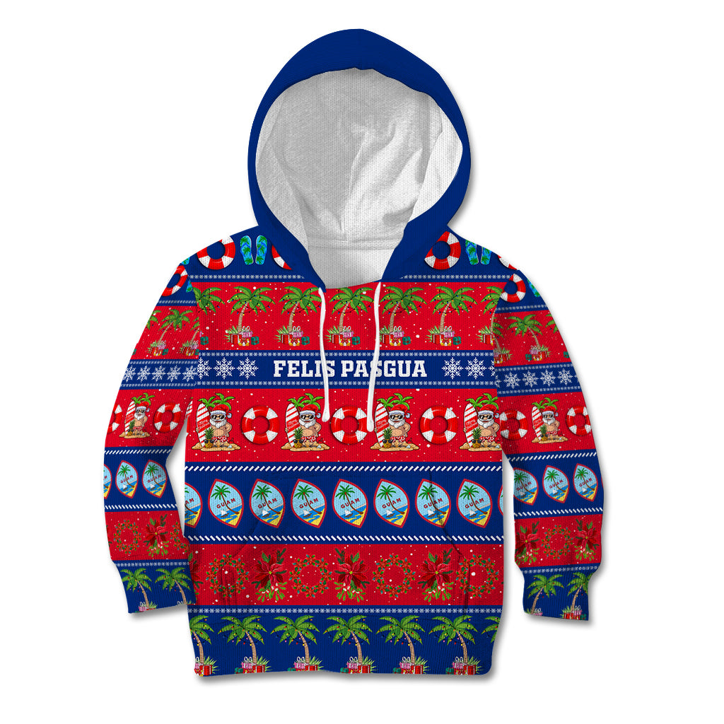 Personalised Guam Christmas Kid Hoodie Felis Pasgua - Wonder Print Shop