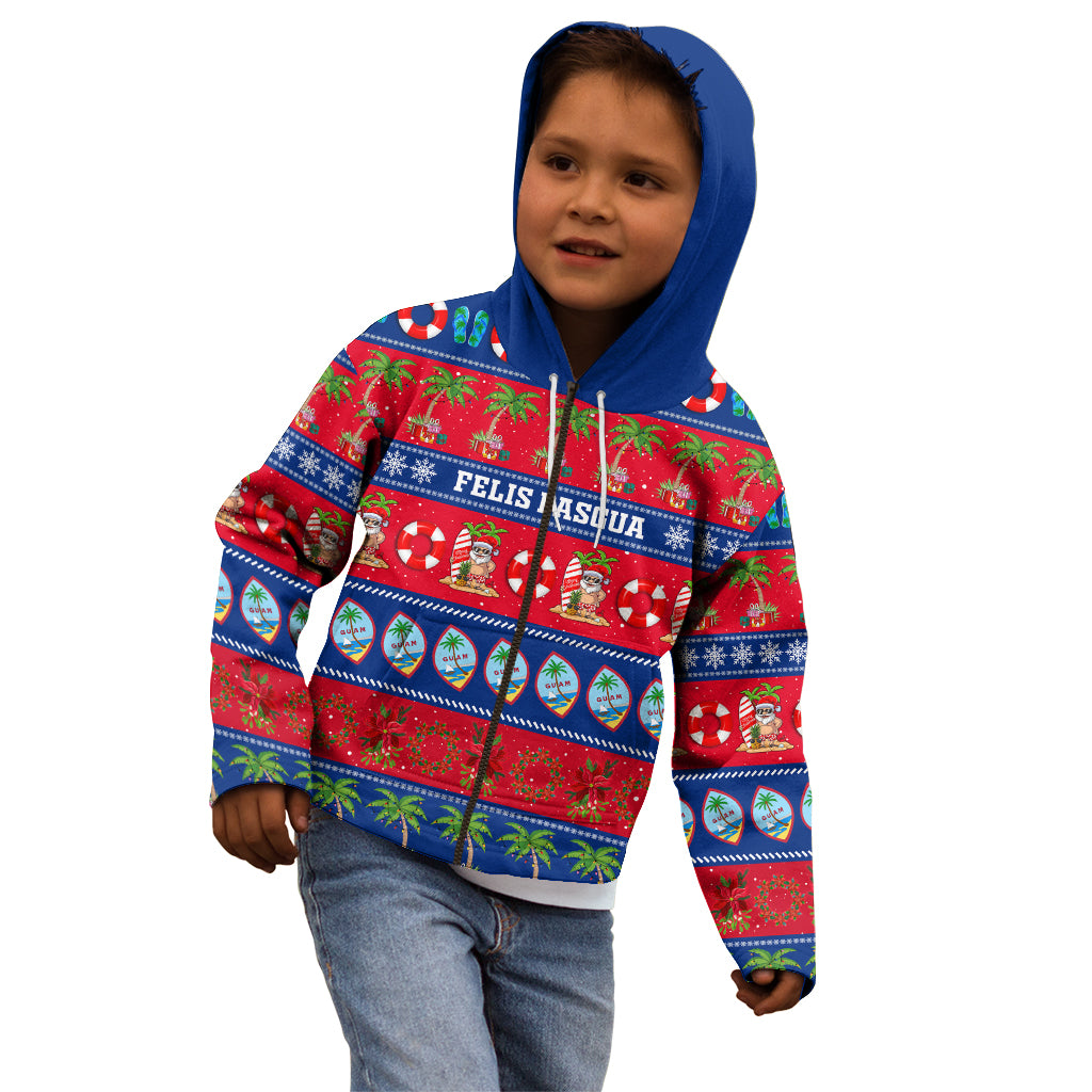 Personalised Guam Christmas Kid Hoodie Felis Pasgua - Wonder Print Shop