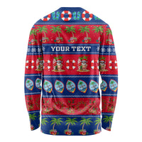 Personalised Guam Christmas Long Sleeve Shirt Felis Pasgua - Wonder Print Shop