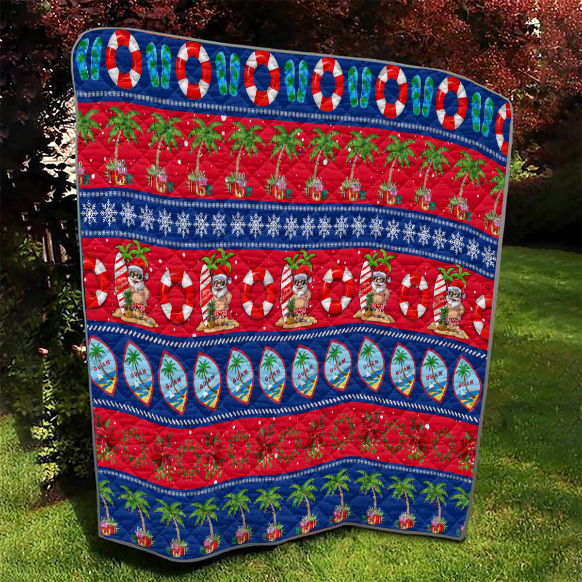 Guam Christmas Quilt Felis Pasgua - Wonder Print Shop