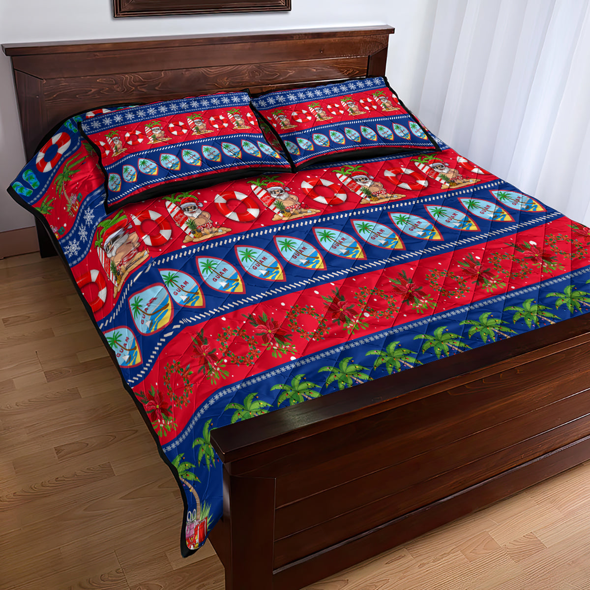 Guam Christmas Quilt Bed Set Felis Pasgua - Wonder Print Shop